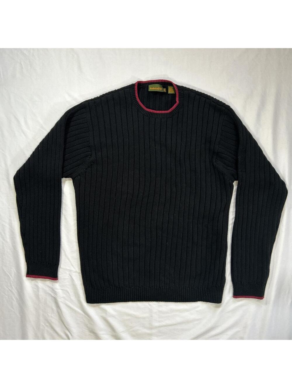 Timberland Men's Black and Red Sweatshirt